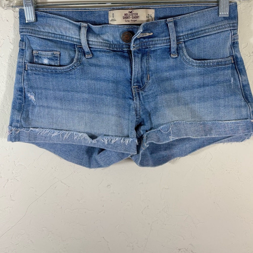 Hollister Light Blue Jean Shorts